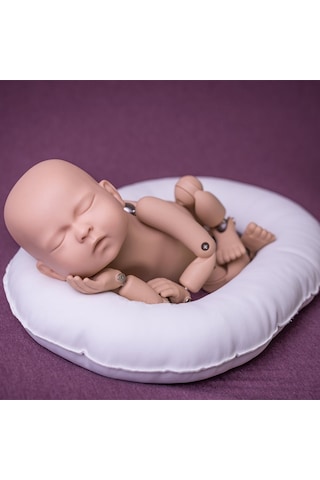 Suntek Yenidoğan Fotoğraf Poz Yastık Ayrılabilir Bebek Sahne Gri Gri