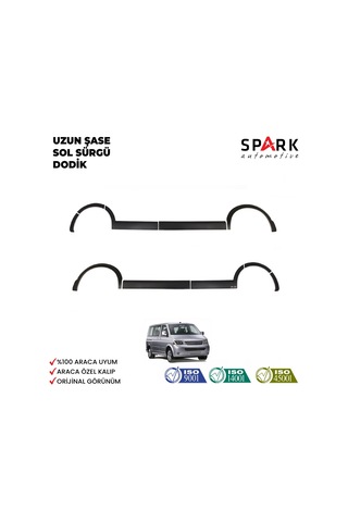Volkswagen Transporter T5 2009-2014 Yıl Aralığı Uyumlu Uzun Şase Sol Sürgü Dodik Seti 11 Parça