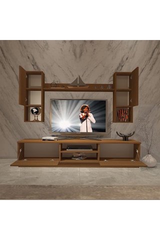 Decoraktiv Eko 5dab Mdf Dvd Tv Ünitesi Tv Sehpası Ceviz