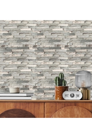70x38cm 0,26m2 Ofis Salon Oda Antre Mutfak 3d Kendinden Yapışkanlı Duvar Kağıdı Paneli Nw117