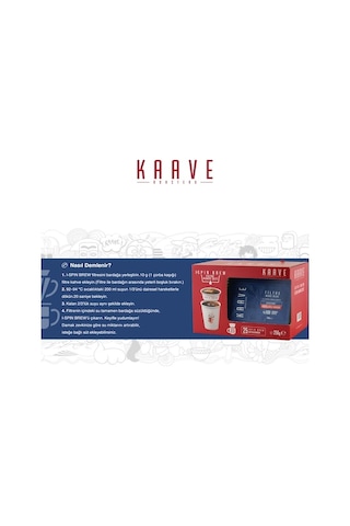 Kaave Roasterty I-Spin Brew Kullanıma Hazır Filtre Kahve Seti, 25 Bardak Öğütülmüş