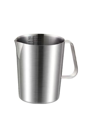 Homyl Paslanmaz Çelik Ölçüm Kabı Dökme 1000ml Ev Mutfak Dıy Kahve Gümüş
