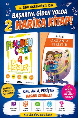 4.sınıf Tüm Dersler Yeni Nesil Soru Bankası -oku Anla Pekiştir