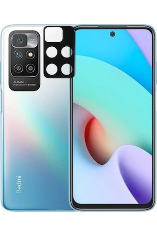 Xiaomi Redmi Note 11 4G 3D Kamera Koruyucu Cam Siyah