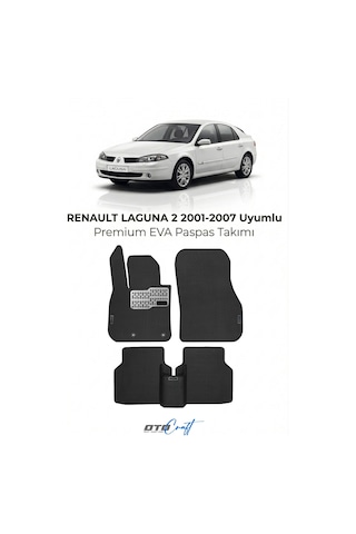 Renault Laguna 2 2001-2007 Araca Özel 3d Havuzlu Eva Paspas Tam Set 5 Parça