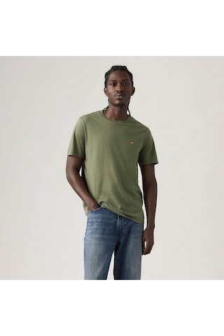 Levis Classic Housemark Yeşil Erkek T-shirt 56809-0192 Yeşil