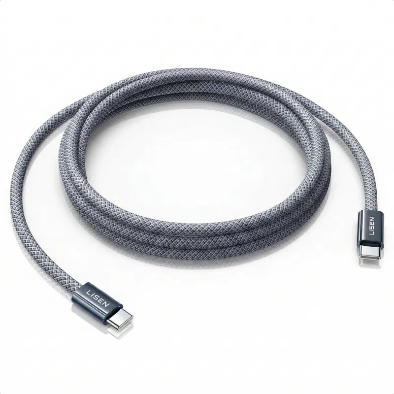 60w Usb-c To Usb-c Hızlı Şarj Kablosu 2 Metre Örgülü Type-c Kablo - Siyah Renk - Siyah