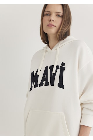 Mavi Logo Sweatshırt Hindistan Cevizi