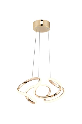 Ld 016 Topsuz Model Gold 3 Renkli Salon Ve Oturma Odası İçin İdeal Alüminyum Avize, 35x70 Gold