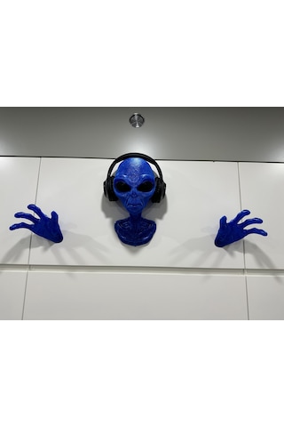 Alien Uzaylı Duvar Dekorasyonu Veya Kulaklık Standı Parlak M.