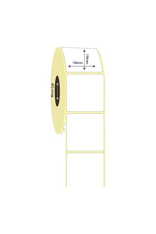 Zuidid 100mm X 100mm Termal Etiket - 500'lük Sarım