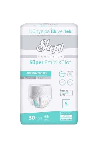 Sleepy Yetişkin Bezi Emici Külot S - Küçük - Small 60 Adet 2pk 30