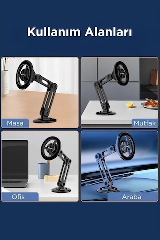 Torima Jx-052 Metal Manyetik Telefon Tutucu Güçlü Mıknatıslı, 360 Hareketli 1 Adet