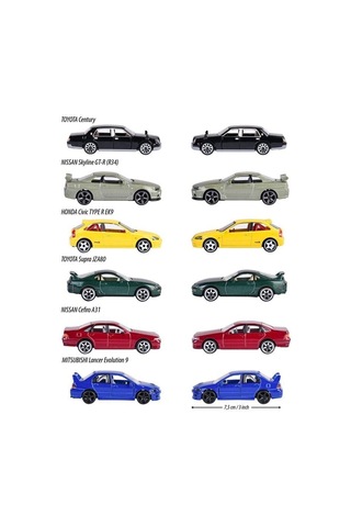8502100000 ''jdm Legends Premium Cars, 6-asst.freewheel, Die-cast Diğer
