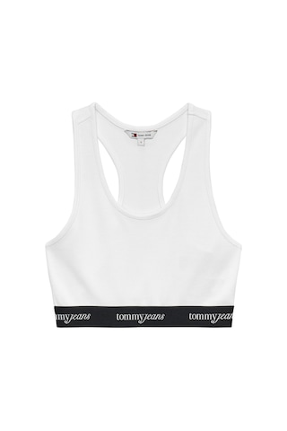 Tommy Hilfiger Tjm Kadın Beyaz Crop Tape Bra Top-13043 Beyaz
