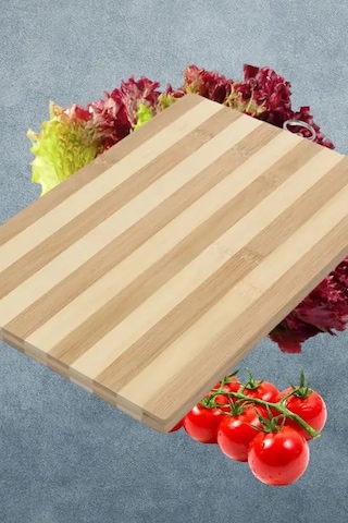 20x30 Cm Bambu Kesim Panosu, Kesme Tahtası, Salata Tahtası, Et Tahtası Küçük Boy Kahve
