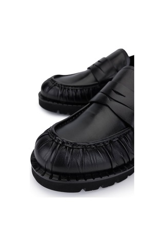 Tamer Tanca Erkek Hakiki Deri Siyah Deri Loafer Ayakkabı 987 231 Erk Ayk Sk25-26 Sıyah Dr Siyah