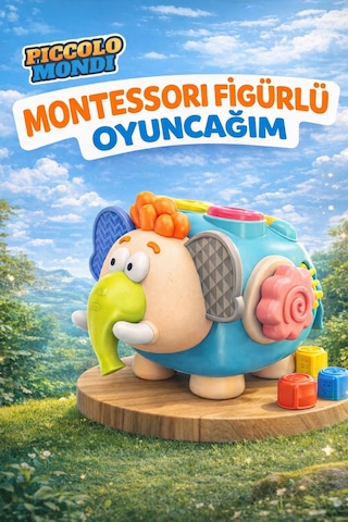 Montessori Figürlü Eğitici Duyu Oyuncağı 4+ Ay Montessori Figürlü Eğitici Duyu Oyuncağı 4+ Ay
