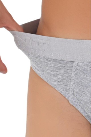 Cnt Erkek Slip Külot Boxer Bel Likralı 6'lı Premium Kutuda Gri Gri
