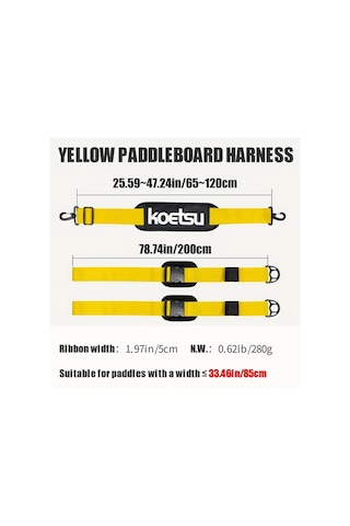 Elmpaly Koetsu Ayarlanabilir Sup Taşıma Askısı Sarı Renk Dayanıklı Oxford Kumaş Konforlu