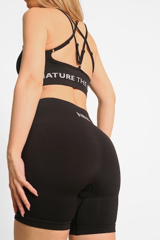 Nature The Brand Ntb Toparlayıcı Terletmez Esnek Kumaş Push-up Büzgüsüz Kısa Tayt Black Color SiYAH