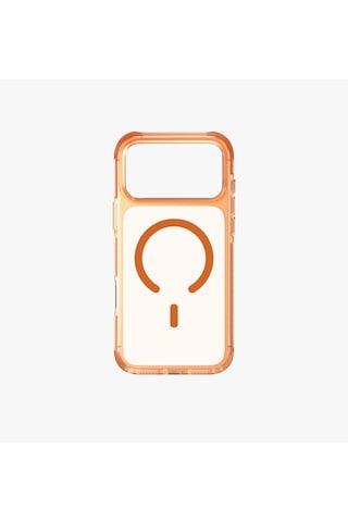 Apple Uyumlu iPhone 17 Pro Max Kılıf Combat Serisi Üç Katmanlı Shocksorb Magsafe Özellik Magclick Koruyucu Kapak Turuncu