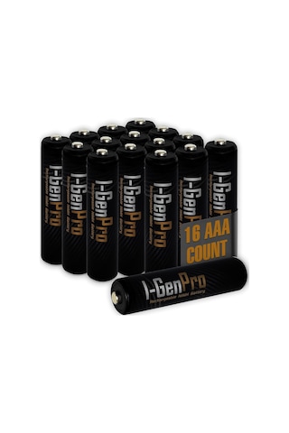 Pro P134 16 Adet Aaa 1100 Mah Şarj Edilebilir İnce Kalem Pil 1.2v Ni-mh Şarjlı Pil
