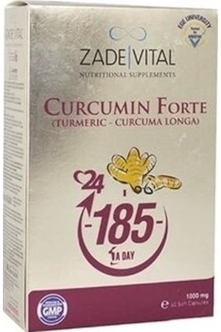 Zade Vital Curcumin Forte - Zerdeçal 1000 Mg 40 Kapsül