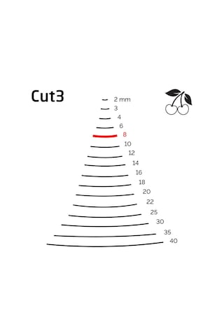 Kirschen 3103008 Düz Oluklu Ağız Oyma Iskarpela Cut3 - 8mm