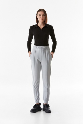 Fullamoda Kuş Baskılı Çimalı Jogger Eşofman Altı 25kgb6199213636-gri Gri