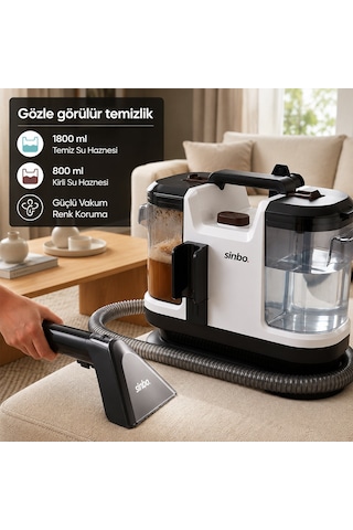 Koltuk Halı Yıkama Makine 500w Güç Xl Su Haznesi 1.5mt Hortum Scc-7605 4801