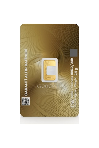 Garanti Gold 5 gr Gram Külçe Altın 24 Ayar