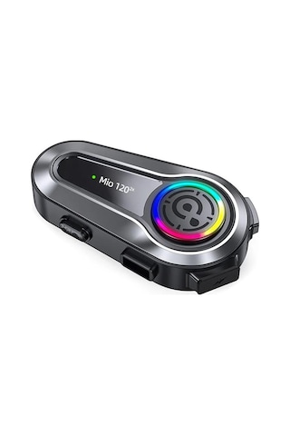 Mioji Mio 120 2x RGB 1000 MAh IPX6 Kask Intercom Motosiklet Bluetooth Kulaklık