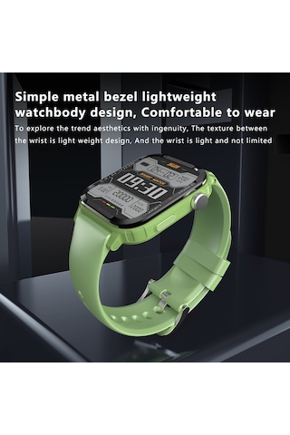 Moveevo G96 1.85 " Kare Ekran Akıllı Spor Saati (İthalatçı Garantili)