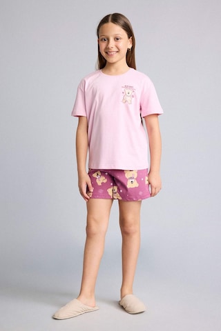 Defacto Kpop - Demon Hunters Relax Fıt 2li Pembe Pijama Takımı Kız Çocuk H8497a826smpn171 Pembe-pn171
