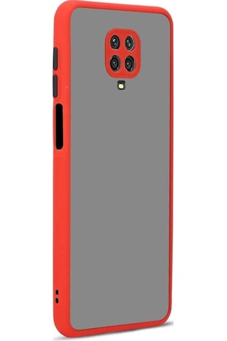 Xiaomi Redmi Note 9S Kılıf Zore Hux Düğme Ve Kapak Zıt Renk Kılıf