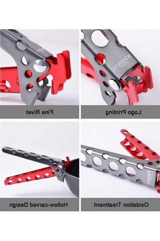 Bloomnest Alüminyum Tencere Kelepçe, Kaldırıcı Piş. Kamp Siyah