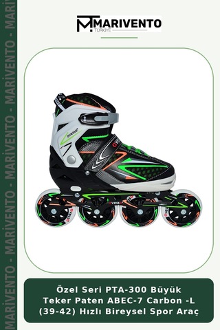 Özel Seri Pta-300 Büyük Teker Paten Abec-7 Carbon -l 39-42 Hızlı Bireysel Spor Araç Çok Renkli