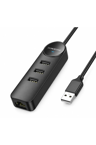 3'ü 1 Arada Usb 3.0 Çoklayıcı 3 Port + Rj45 Ethernet Lan Adaptörü