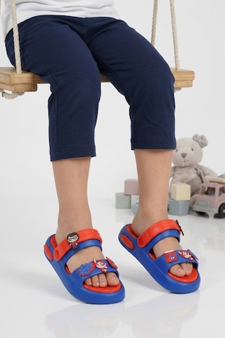 Walkway Saks Hafif Esnek Eva Taban Unisex Çocuk Terlik 4505 F-p
