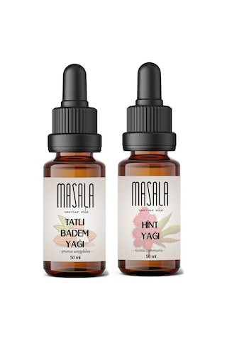 Masala Tatlı Badem Yağı + Hint Yağı 2 x 50 ML