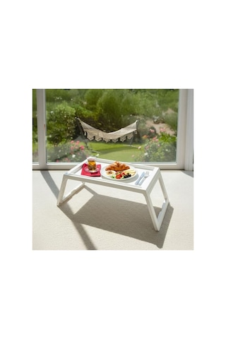 Katlanabilir Laptop Sehpası Ve Kahvaltı Masası, 56x36x26 Cm