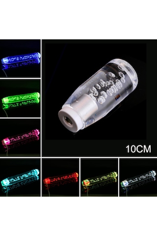 Led Işık Rgb Vites Topuzu Çubuk Kristal Şeffaf Kabarcık-10cm K16231-5 Diğer
