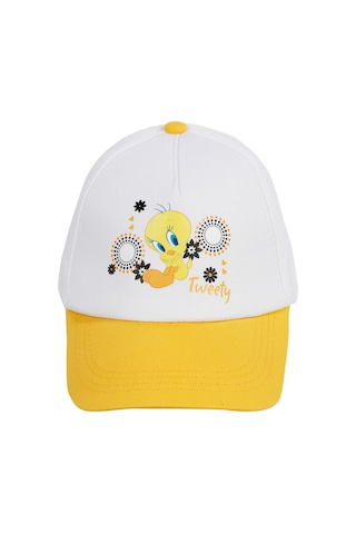 Tweety Kız Çocuk Şapka 6-9 Yaş Beyaz-sarı A6k81232924s1 Beyaz - Sarı