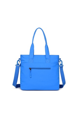 Smart Bags Mikro Poly Kumaş Büyük Boy Kadın Omuz Çantası 3345 Mavi