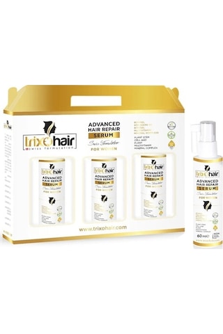 Trixohair Saç Dökülmesine Karşı Kadınlar için Saç Bakım Serumu 3 x 60 ML