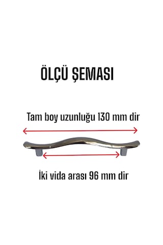 Ördek Kulp Krom 96 Mm Kulp Mobilya Mutfak Dolabı Çekmece Dolap Kapak Kulpu Kulbu Metal Kulpları