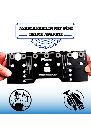 Ayarlanabilir Raf Pimi Delme Aparatı