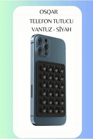 Osqar Vantuzlu Telefon Tutucu Vakumlu Tutucu