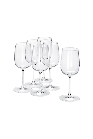 Ikea Storsint Beyaz Şarap Kadehi 32 Cl 6'lı Şeffaf